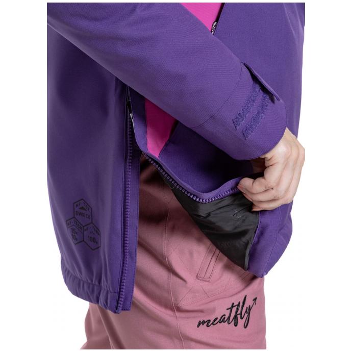 Сноубордическая куртка MEATFLY «AIKO»  - AIKO-1-PETUNIA/BLACK - Цвет Фиолетовый - Фото 9