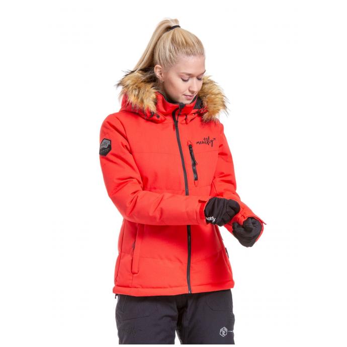 Сноубордическая куртка MEATFLY «BONIE»  - BONIE-1-FERRARI RED - Цвет Красный - Фото 3