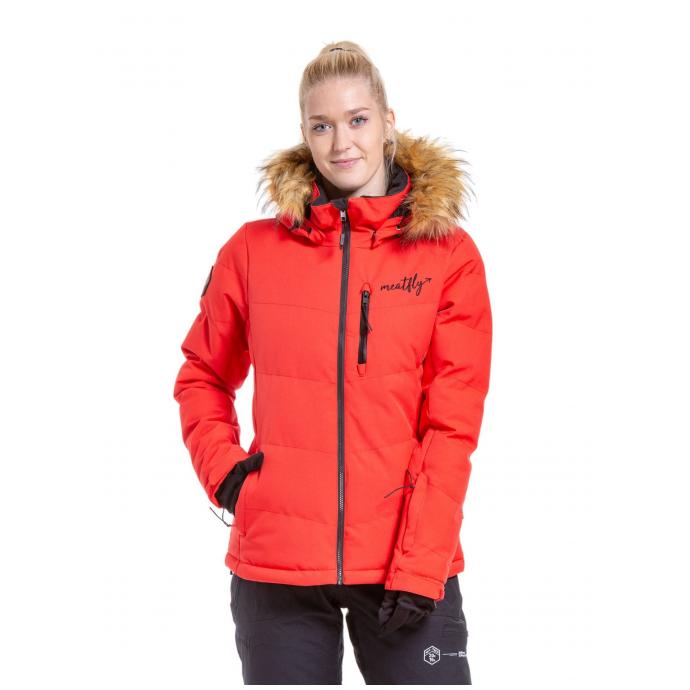 Сноубордическая куртка MEATFLY «BONIE»  - BONIE-1-FERRARI RED - Цвет Красный - Фото 4