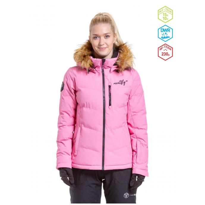 Сноубордическая куртка MEATFLY «BONIE»  - BONIE-2-HOT PINK - Цвет Розовый - Фото 1