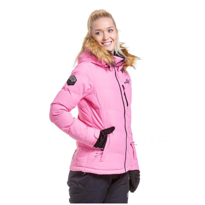 Сноубордическая куртка MEATFLY «BONIE»  - BONIE-2-HOT PINK - Цвет Розовый - Фото 4