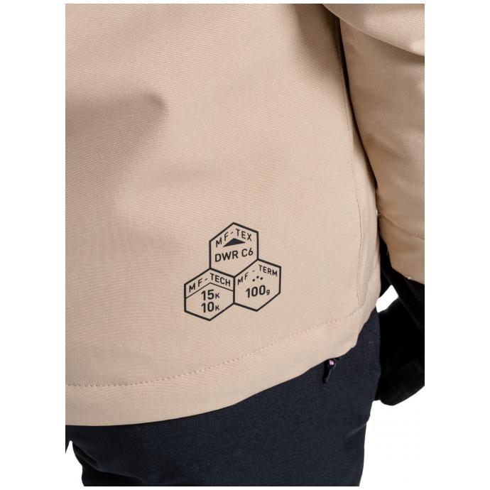 Сноубордическая куртка MEATFLY «KIRSTEN»  - KIRSTEN-3-BLOSSOM WHITE / LATTE - Цвет Бежевый - Фото 8