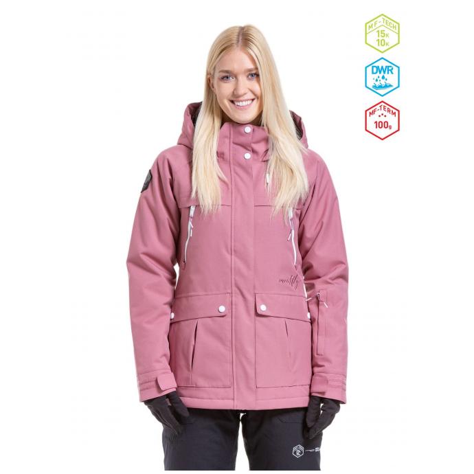 Сноубордическая куртка MEATFLY «TERRA»  - TERRA-1-DUSTY ROSE - Цвет Розовый - Фото 1