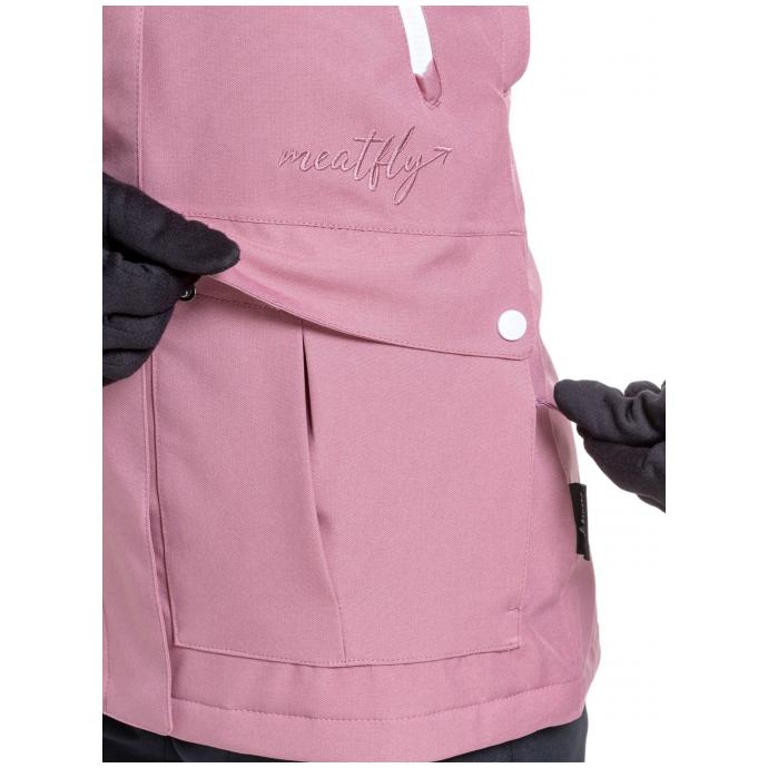 Сноубордическая куртка MEATFLY «TERRA»  - TERRA-1-DUSTY ROSE - Цвет Розовый - Фото 9