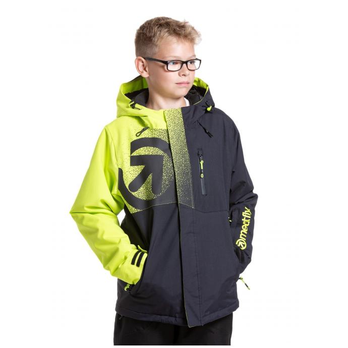 КУРТКА ПОДРОСТК. MEATFLY «BANGITO JACKET» - BANGITO-4-ACID LIME/BLACK - Цвет Черный - Фото 4