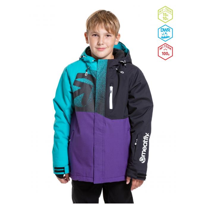 КУРТКА ПОДРОСТК. MEATFLY «BANGITO JACKET» - BANGITO-2-TURQUOISE/PETUNIA - Цвет Фиолетовый - Фото 1