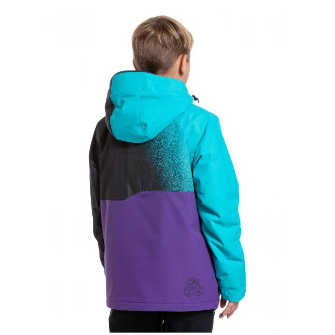 КУРТКА ПОДРОСТК. MEATFLY «BANGITO JACKET» - BANGITO-2-TURQUOISE/PETUNIA - Цвет Фиолетовый - Фото 2