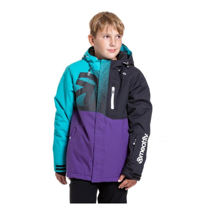 КУРТКА ПОДРОСТК. MEATFLY «BANGITO JACKET» - BANGITO-2-TURQUOISE/PETUNIA - Цвет Фиолетовый - Фото 5