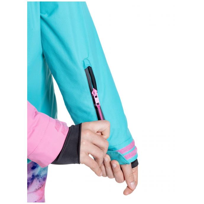 КУРТКА ПОДРОСТК. MEATFLY «DELIAH JACKET» - DELIAH-1-HOT PINK / TURQUOISE - Цвет Розовый - Фото 10