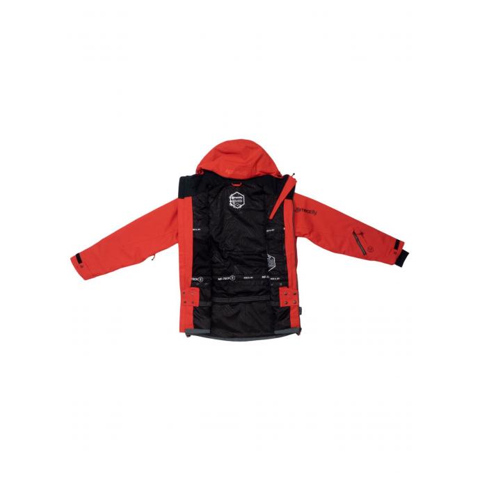 Сноубордическая куртка MEATFLY CRONOS - CRONOS-3-FERRARI RED/DARK GREY - Цвет Красный - Фото 12