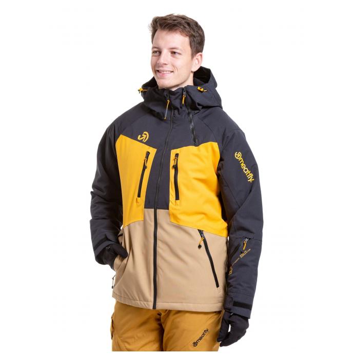 Сноубордическая куртка MEATFLY CRONOS - CRONOS-2-TAN/BLACK - Цвет Черный - Фото 3
