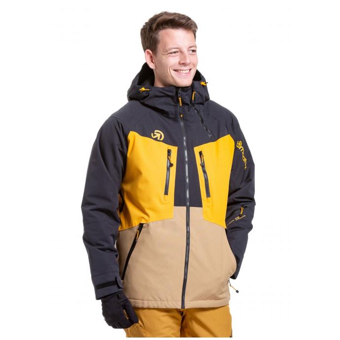 Сноубордическая куртка MEATFLY CRONOS - CRONOS-2-TAN/BLACK - Цвет Черный - Фото 5