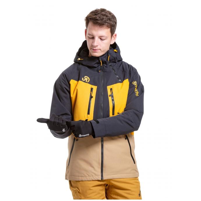 Сноубордическая куртка MEATFLY CRONOS - CRONOS-2-TAN/BLACK - Цвет Черный - Фото 6
