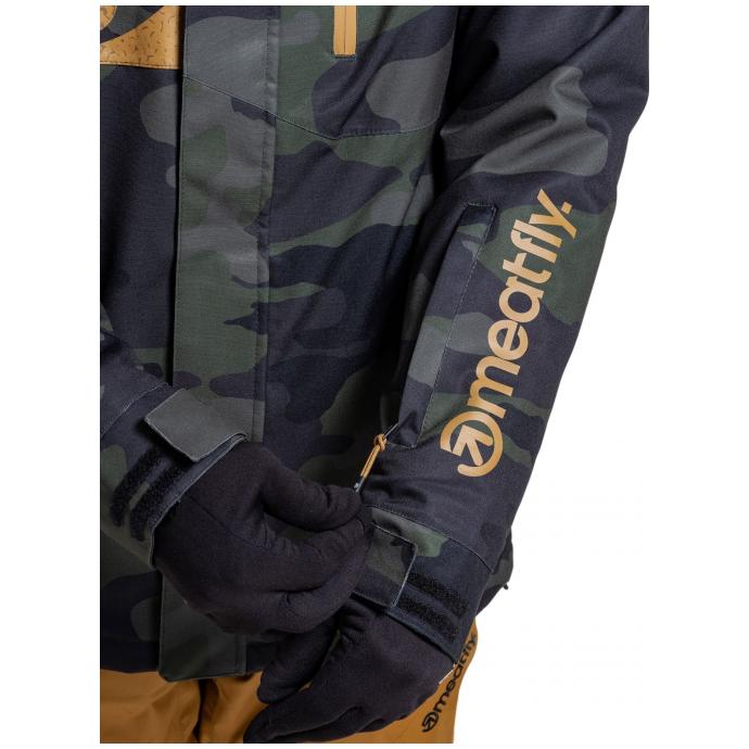 Сноубордическая куртка MEATFLY SHADER - SHADER-1-RAMPAGE CAMO - Цвет Желтый, Голубой - Фото 10