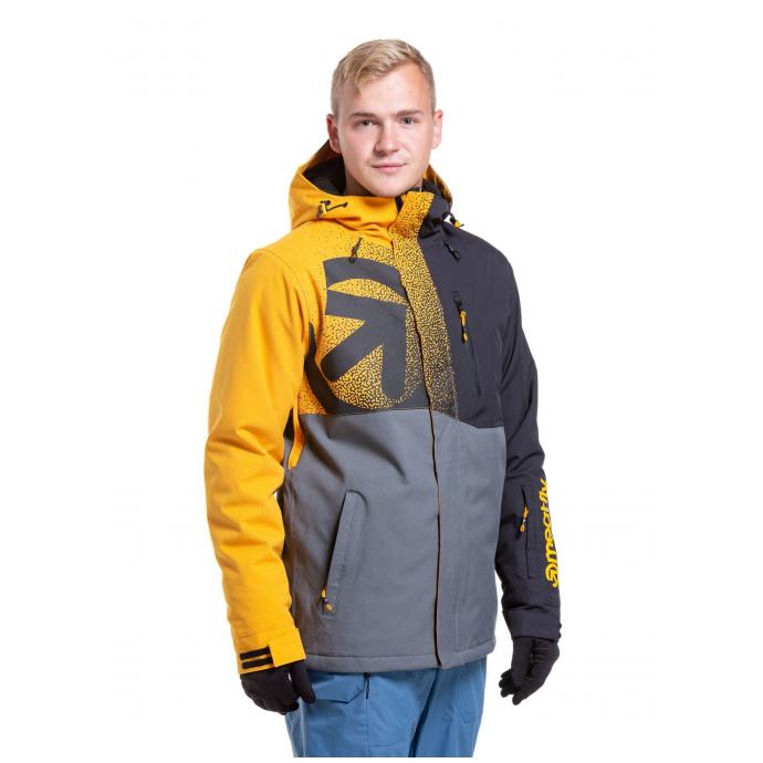 Сноубордическая куртка MEATFLY SHADER - SHADER-2-SUNFLOWER/DARK GREY - Цвет Серый - Фото 4