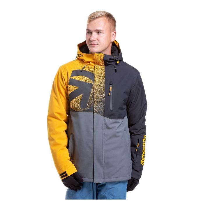 Сноубордическая куртка MEATFLY SHADER - SHADER-2-SUNFLOWER/DARK GREY - Цвет Серый - Фото 5