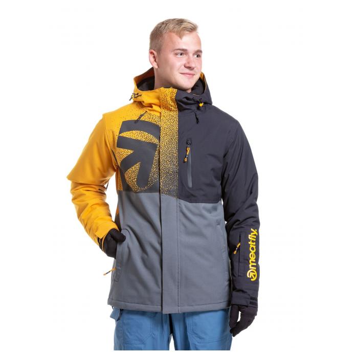 Сноубордическая куртка MEATFLY SHADER - SHADER-2-SUNFLOWER/DARK GREY - Цвет Серый - Фото 6