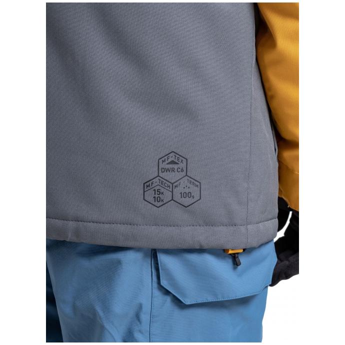 Сноубордическая куртка MEATFLY SHADER - SHADER-2-SUNFLOWER/DARK GREY - Цвет Серый - Фото 7