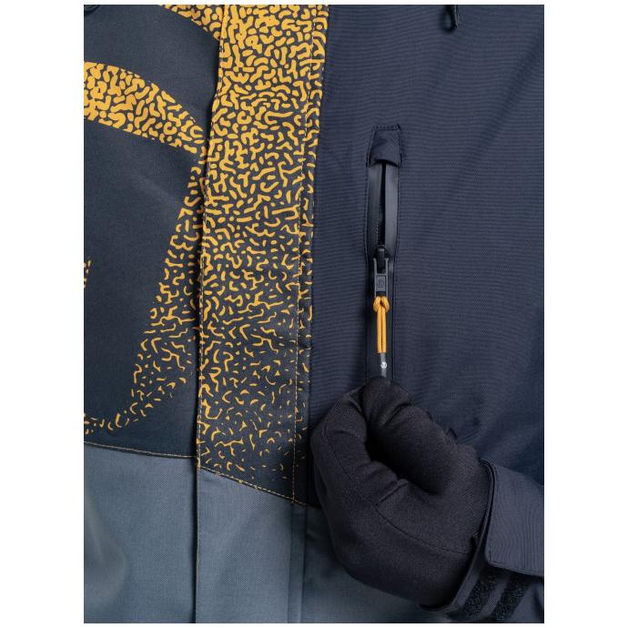 Сноубордическая куртка MEATFLY SHADER - SHADER-2-SUNFLOWER/DARK GREY - Цвет Серый - Фото 10