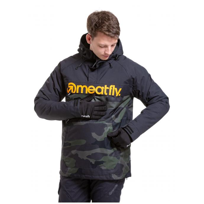 Сноубордическая куртка MEATFLY SLINGER JACKET - SLINGER-1-RAMPAGE CAMO - Цвет Черный - Фото 3