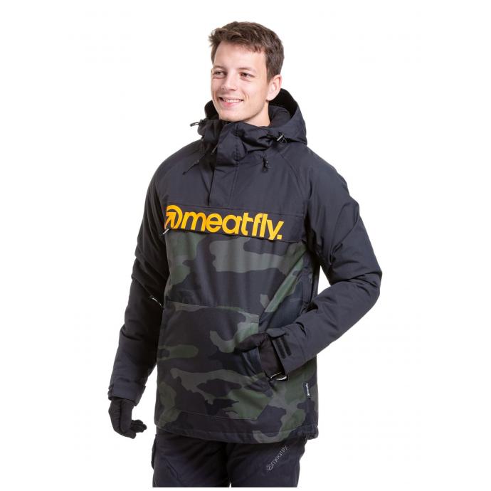 Сноубордическая куртка MEATFLY SLINGER JACKET - SLINGER-1-RAMPAGE CAMO - Цвет Черный - Фото 5