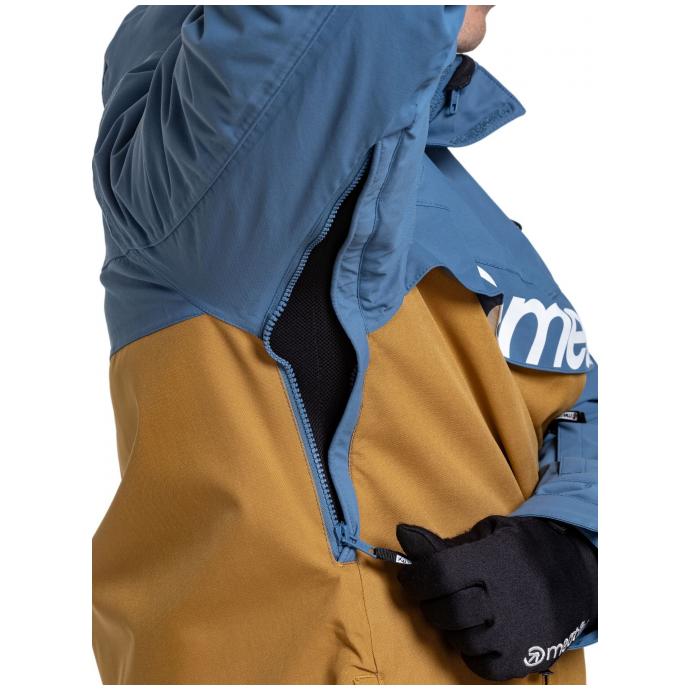 Сноубордическая куртка MEATFLY SLINGER JACKET - SLINGER-2-WOOD/SLATE BLUE - Цвет Коричневый - Фото 7