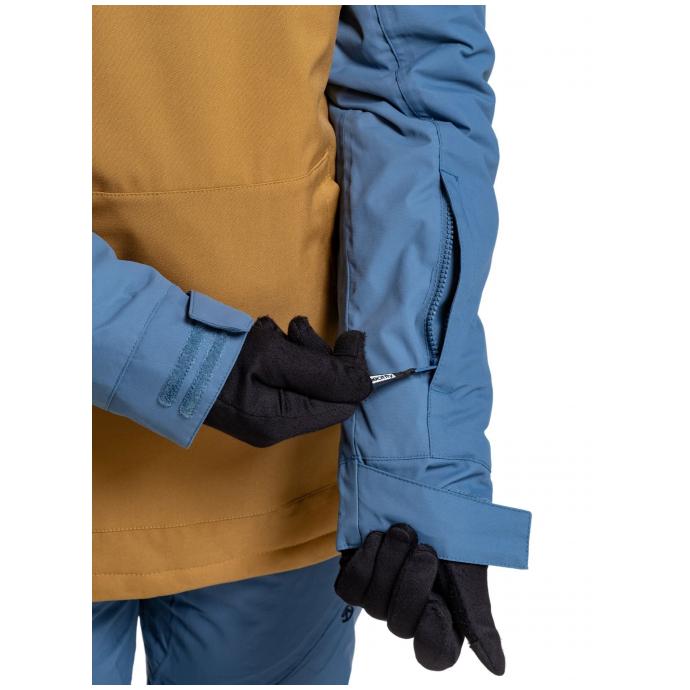 Сноубордическая куртка MEATFLY SLINGER JACKET - SLINGER-2-WOOD/SLATE BLUE - Цвет Коричневый - Фото 9