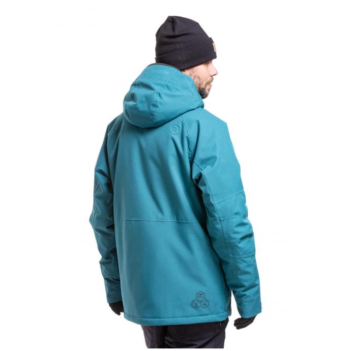 Сноубордическая куртка MEATFLY VERTIGO - VERTIGO-1-TEAL BLUE - Цвет Синий - Фото 2