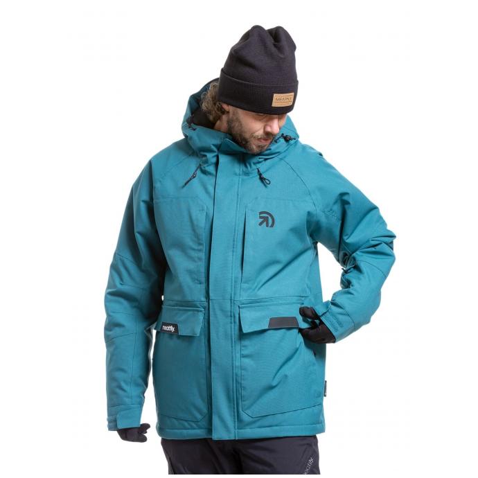 Сноубордическая куртка MEATFLY VERTIGO - VERTIGO-1-TEAL BLUE - Цвет Синий - Фото 3