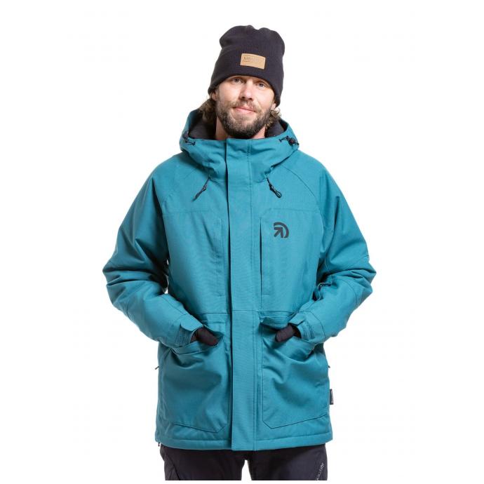 Сноубордическая куртка MEATFLY VERTIGO - VERTIGO-1-TEAL BLUE - Цвет Синий - Фото 4