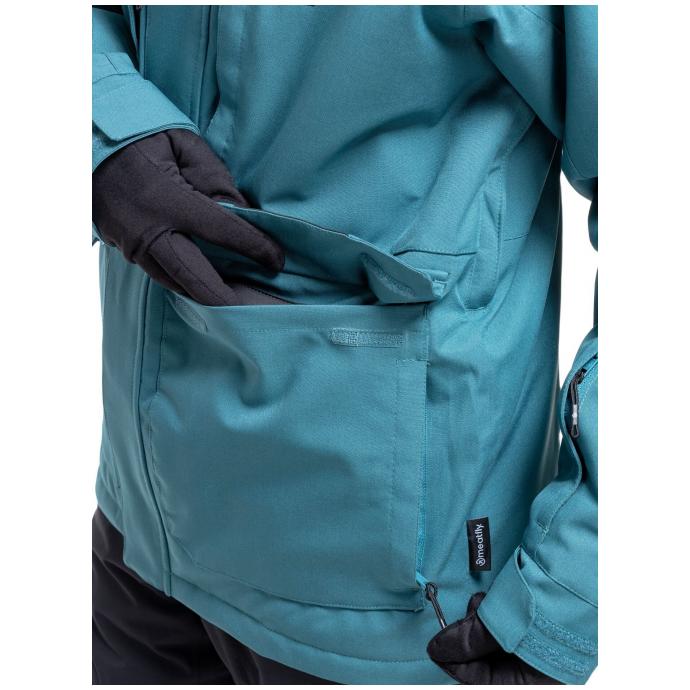 Сноубордическая куртка MEATFLY VERTIGO - VERTIGO-1-TEAL BLUE - Цвет Синий - Фото 9