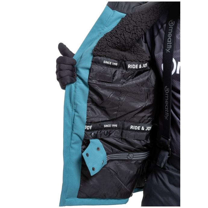 Сноубордическая куртка MEATFLY VERTIGO - VERTIGO-1-TEAL BLUE - Цвет Синий - Фото 12