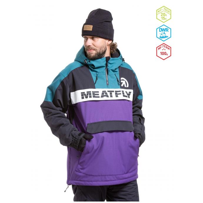 Сноубордическая куртка MEATFLY ZENITH - ZENITH-2-PETUNIA - Цвет Фиолетовый - Фото 1
