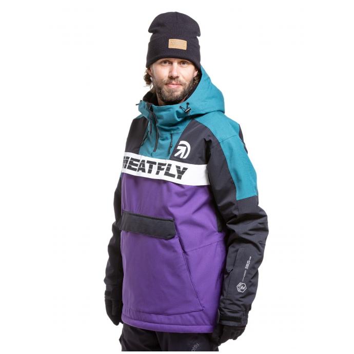 Сноубордическая куртка MEATFLY ZENITH - ZENITH-2-PETUNIA - Цвет Фиолетовый - Фото 6