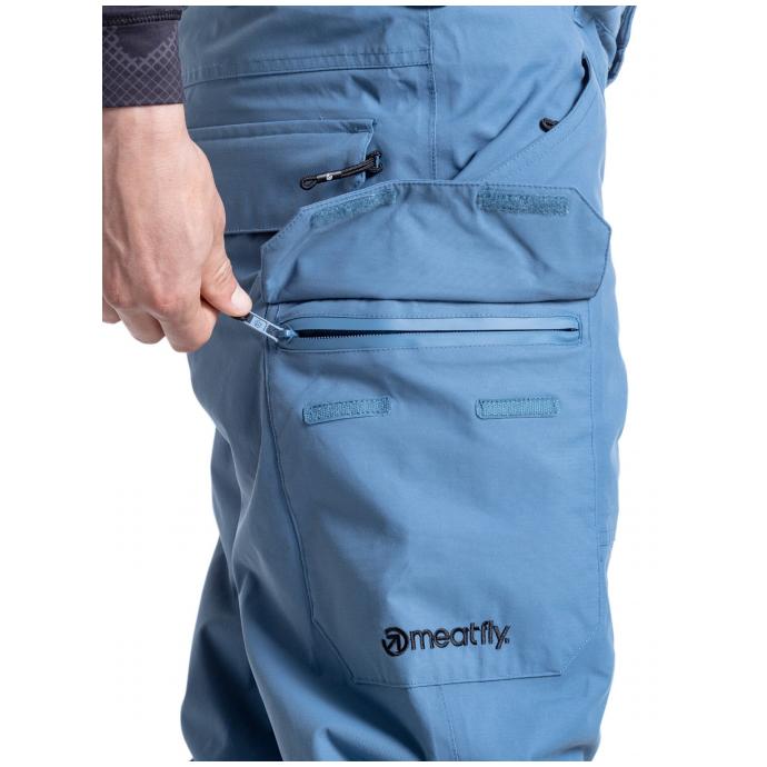 СНОУБОРДИЧЕСКИЕ БРЮКИ MEATFLY «OGGY PANTS» - OGGY-4-Slate Blue - Цвет Голубой - Фото 4