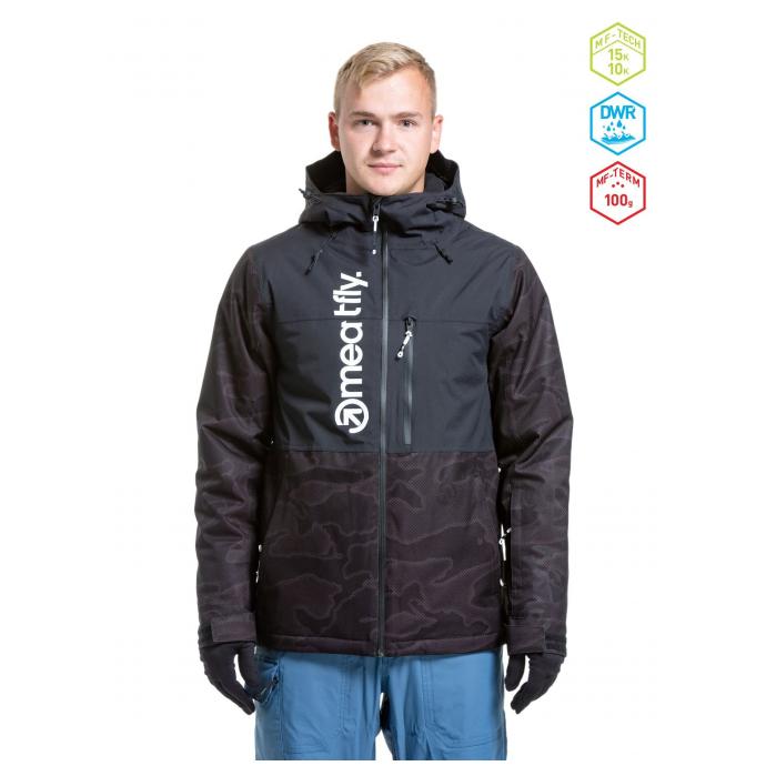Сноубордическая куртка MEATFLY «MANIFOLD» - MANIFOLD-1-Black - Цвет Черный - Фото 1