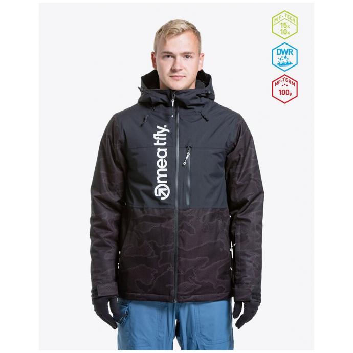 Сноубордическая куртка MEATFLY «MANIFOLD» - MANIFOLD-1-Black - Цвет Черный - Фото 2