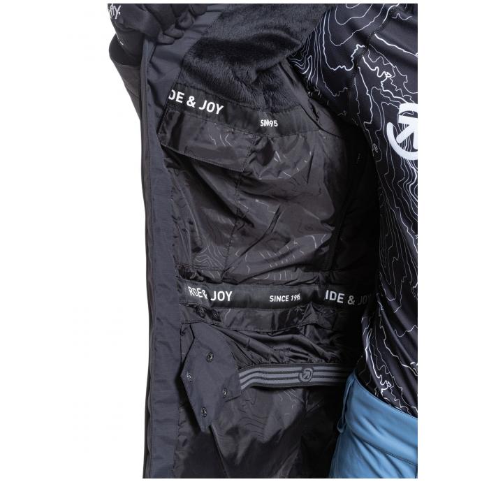Сноубордическая куртка MEATFLY «MANIFOLD» - MANIFOLD-2-SLATE BLUE/BLACK - Цвет Черный, Синий - Фото 13