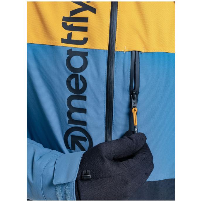 Сноубордическая куртка MEATFLY «MANIFOLD» - MANIFOLD-2-SLATE BLUE/BLACK - Цвет Черный, Синий - Фото 9