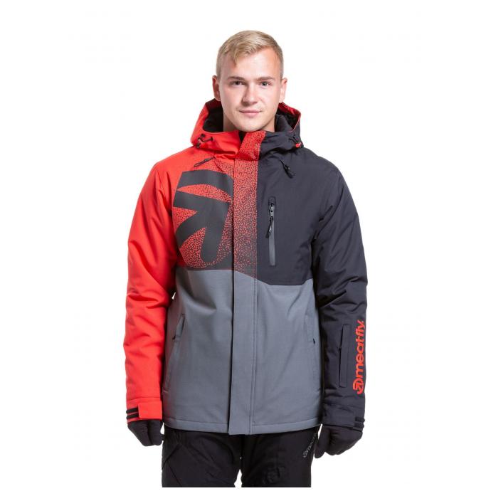 Сноубордическая куртка MEATFLY SHADER - SHADER-3-FERRARI RED/DARK GREY - Цвет Красный - Фото 1