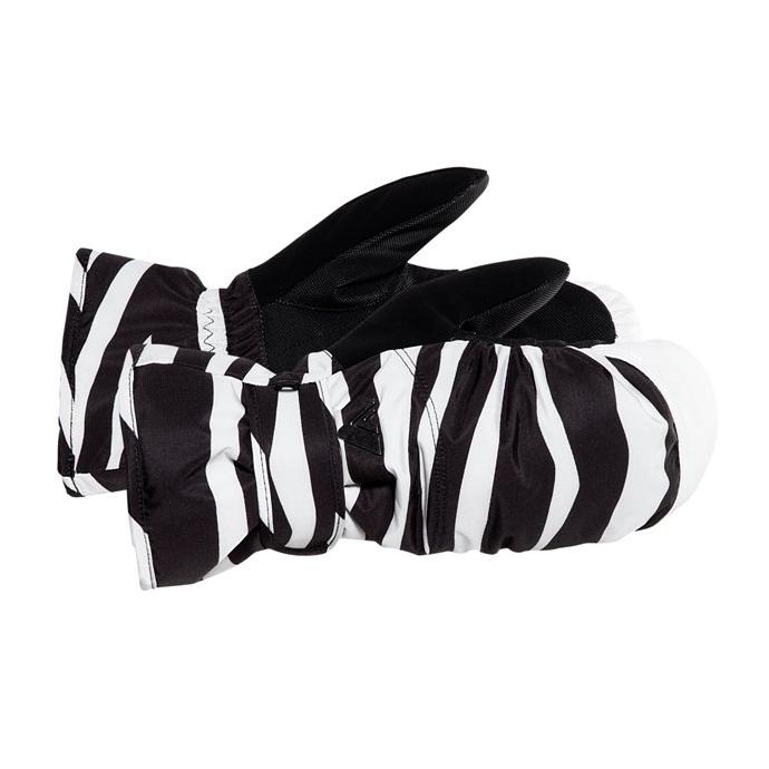 Варежки женские 8848 ALTITUDE “BELINDA “ 1829 - 1829H6 BELINDA black zebra - Цвет Белый, Черный - Фото 1