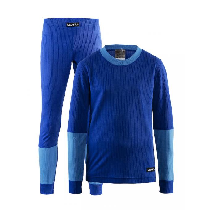 Комплект CRAFT Baselayer - 1905355/386355 CRAFT Baselayer JR Blue - Цвет Синий - Фото 1