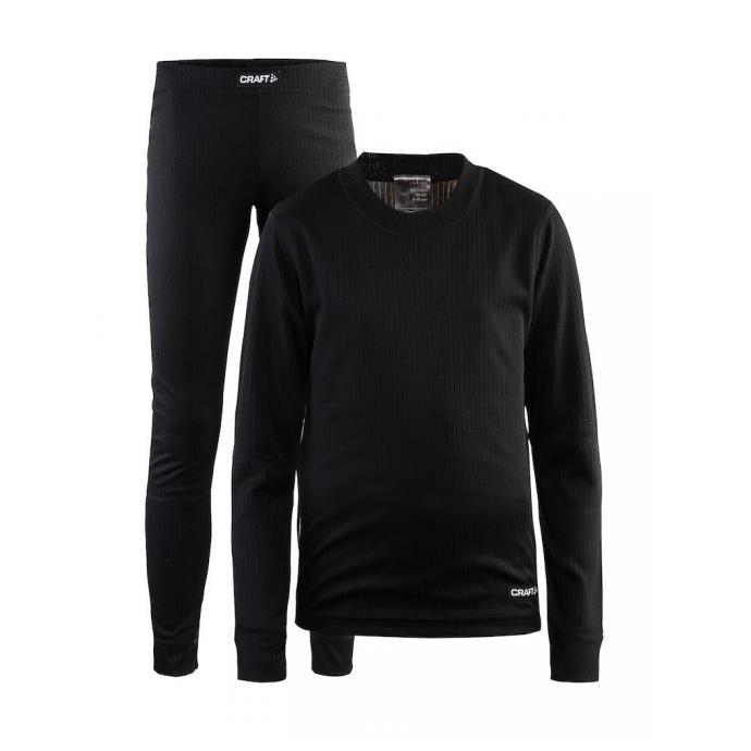 Комплект CRAFT Baselayer - 1905355/999000 CRAFT Baselayer JR Black - Цвет Черный - Фото 1