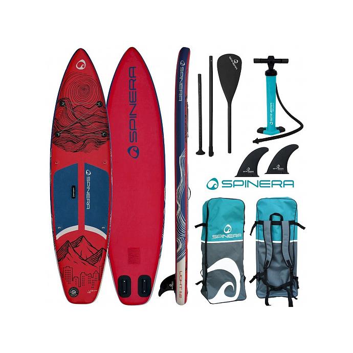 SUP-доска надувная с веслом для туризма Spinera Light 11'2" Bordeaux Red SL ULT S24 - 21117 - Фото 1