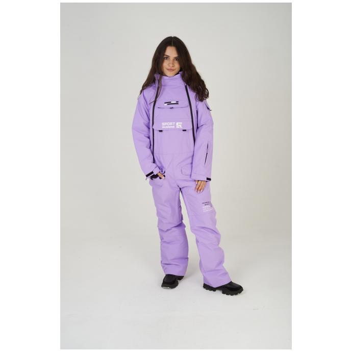 ЖЕНСКИЙ СНОУБОРДИЧЕСКИЙ КОМБИНЕЗОН RUNNING SPORT - 8855-лавандовый - Цвет LAVENDER - Фото 1