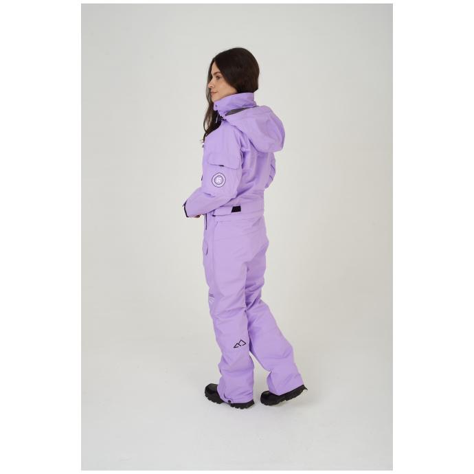 ЖЕНСКИЙ СНОУБОРДИЧЕСКИЙ КОМБИНЕЗОН RUNNING SPORT - 8855-lavender - Цвет Фиолетовый - Фото 3