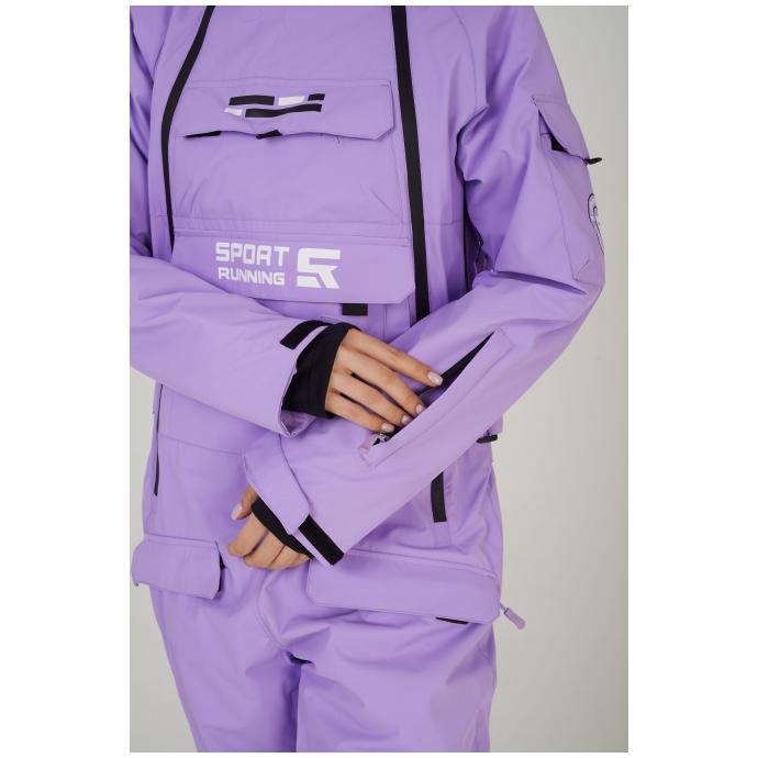 ЖЕНСКИЙ СНОУБОРДИЧЕСКИЙ КОМБИНЕЗОН RUNNING SPORT - 8855-лавандовый - Цвет LAVENDER - Фото 5