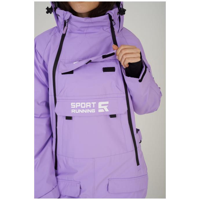 ЖЕНСКИЙ СНОУБОРДИЧЕСКИЙ КОМБИНЕЗОН RUNNING SPORT - 8855-лавандовый - Цвет LAVENDER - Фото 6