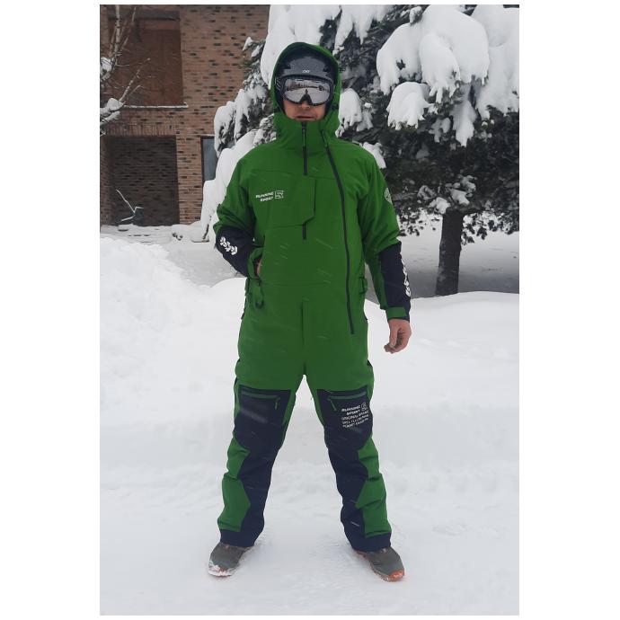 МУЖСКОЙ СНОУБОРДИЧЕСКИЙ КОМБИНЕЗОН RUNNING SPORT - 8866-4-Green - Цвет Зеленый - Фото 4