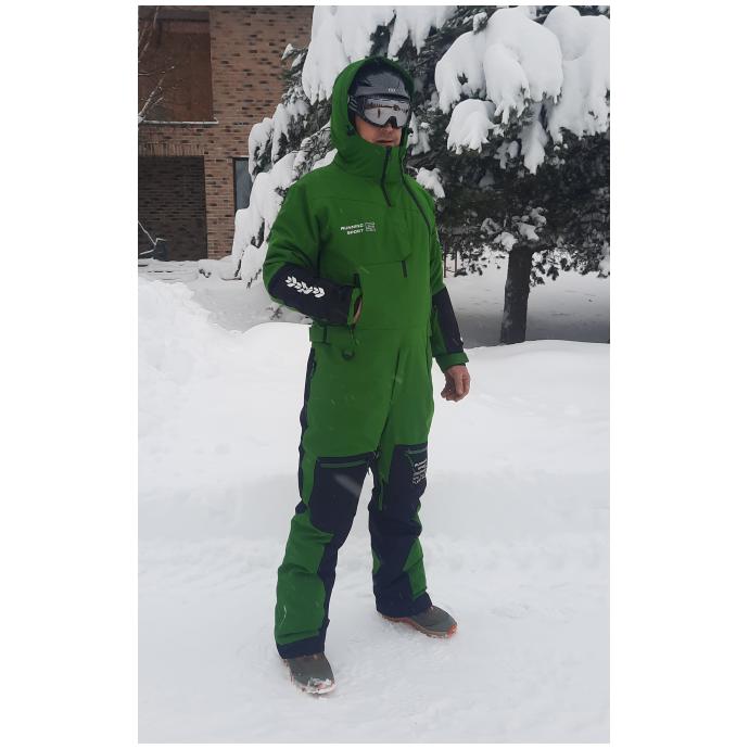 МУЖСКОЙ СНОУБОРДИЧЕСКИЙ КОМБИНЕЗОН RUNNING SPORT - 8866-4-Green - Цвет Зеленый - Фото 5